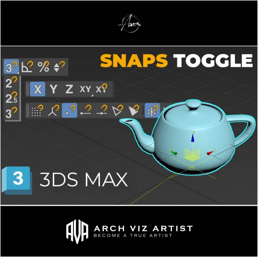 Arch Viz Artist - A Beginner Guide - Snaps toggle overview: 3DS Max tutorial